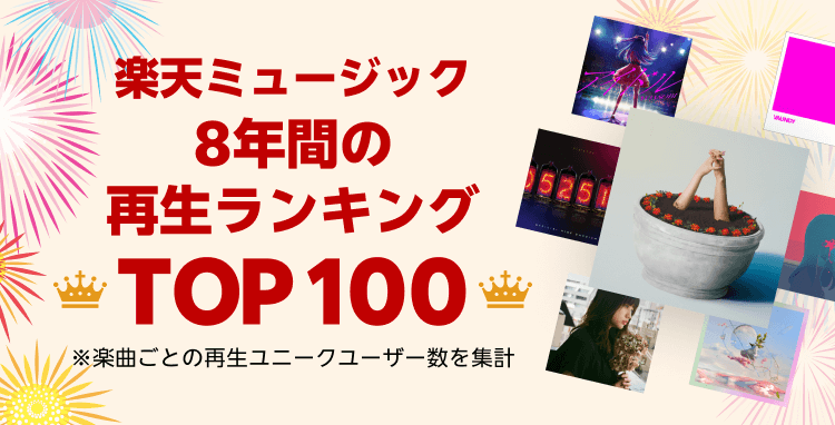 8年間の再生ランキングTOP100